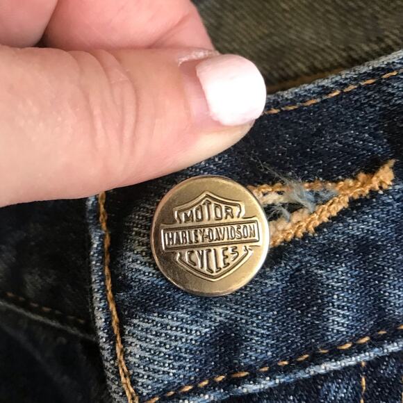 Genuine Harley-Davidson Mens Classic Boot Cut Relaxed Denim Jeans 99020N 36 x 30 - Picture 7 of 16